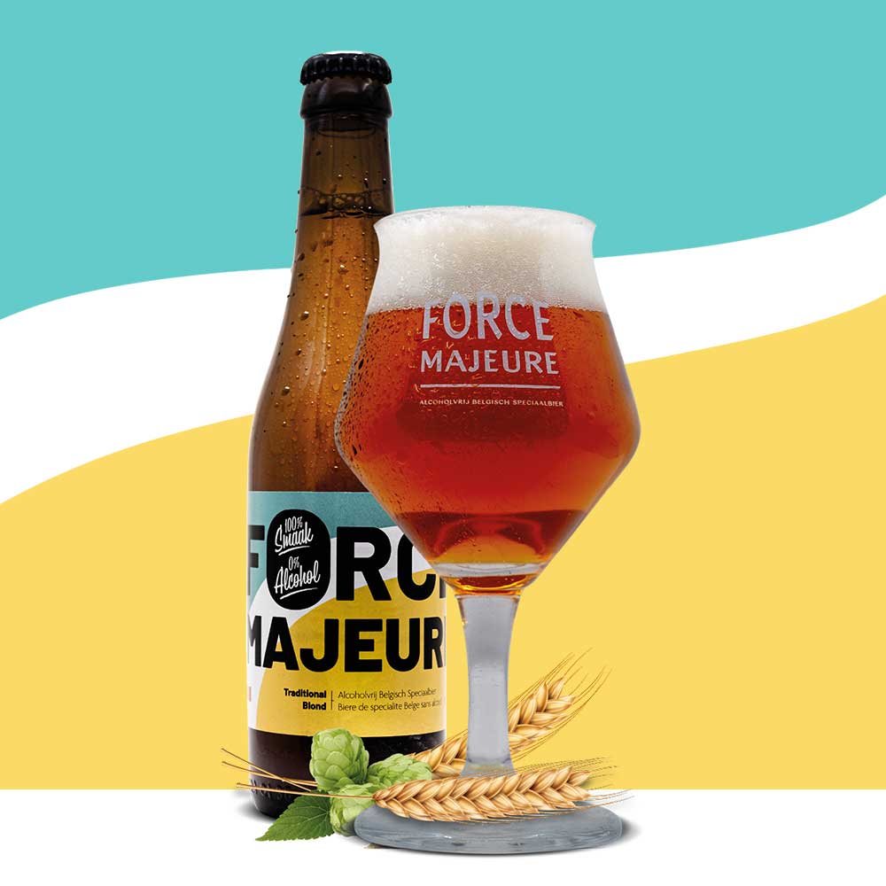 Flesje en glas Force Majeure Blond